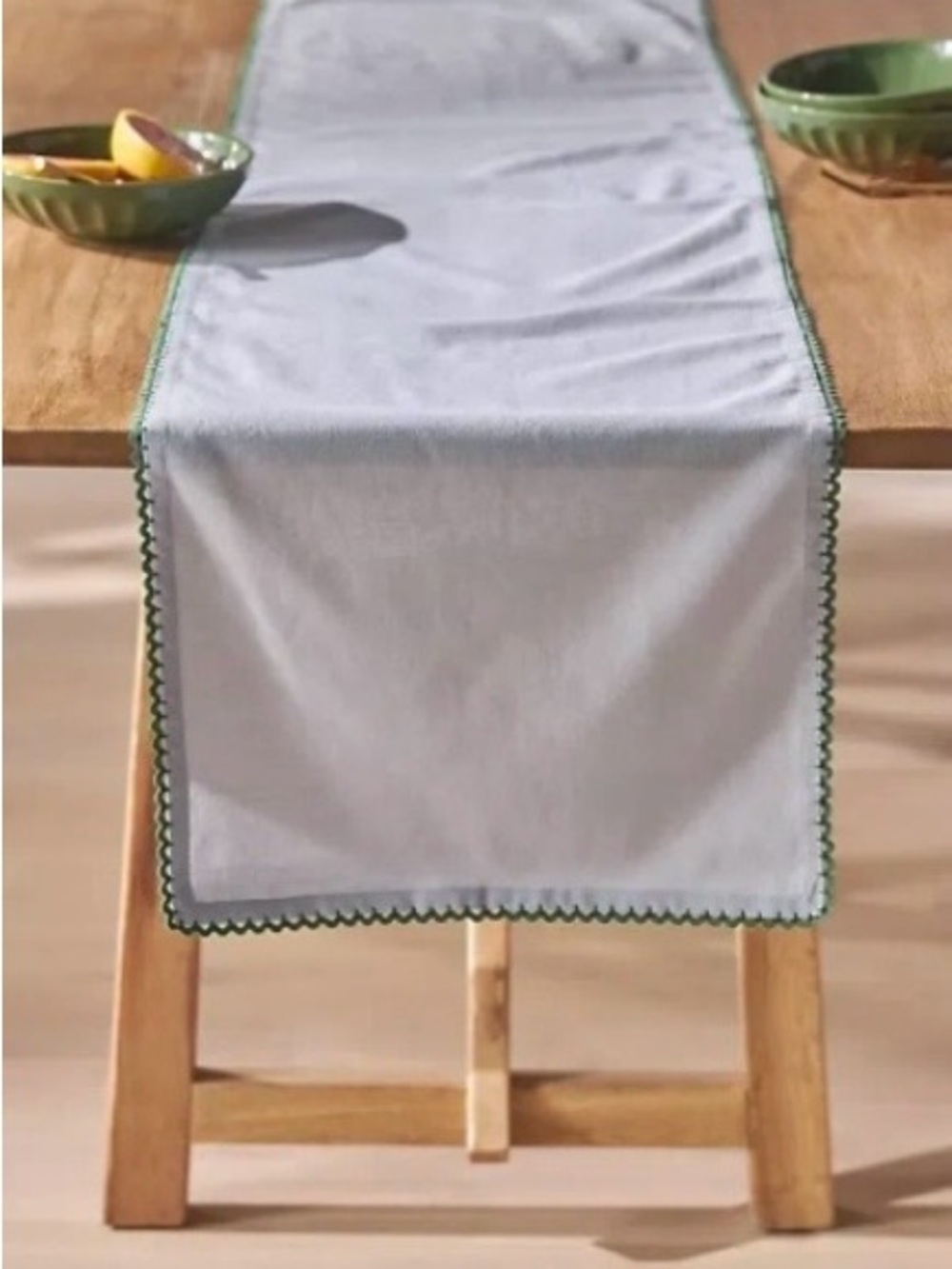 Anthropologie Ric Rac Cotton Table Runner
